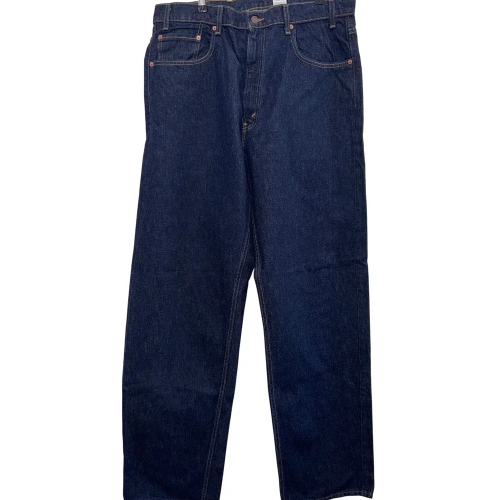 Vtg Levi's 569 Loose Straight Jeans Mens 38x34 Dark Indigo Deadstock 1998 USA